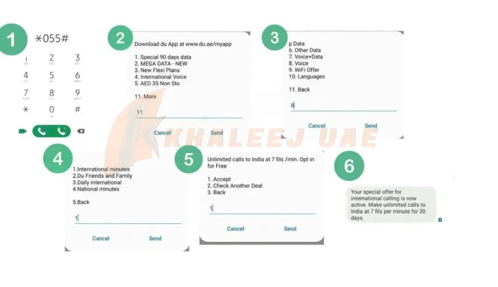 Du International Call Offer 7 Fils per Minute
